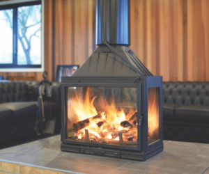 Seguin Multivision 8000 4 Sided Fireplace Luxury Cast Iron Designer
